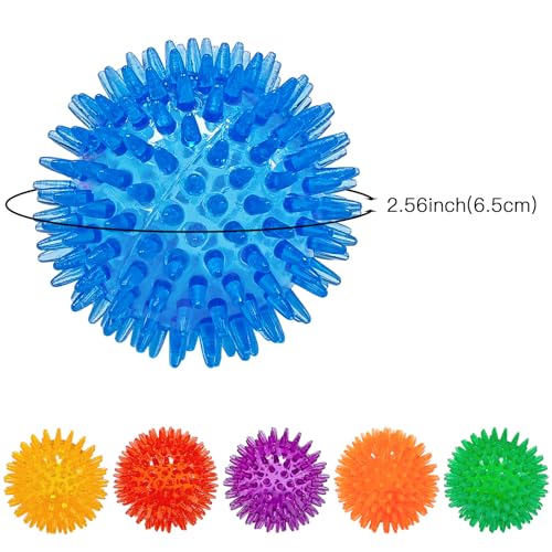 Pelota mordible para perros spiky Pawvita 6 unidades miniatura 7