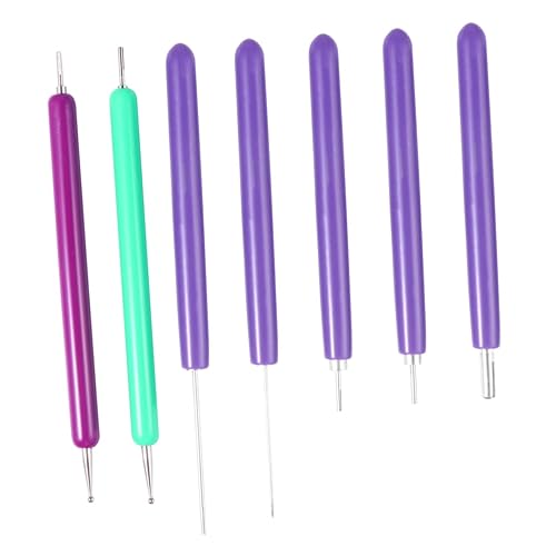 Miniatura 9 de EXCEART 21 unids 1 pluma de papel pluma de papel pluma Quilling Curling Pen Quilling papel Quilling herramientas púrpura acolchado suministros