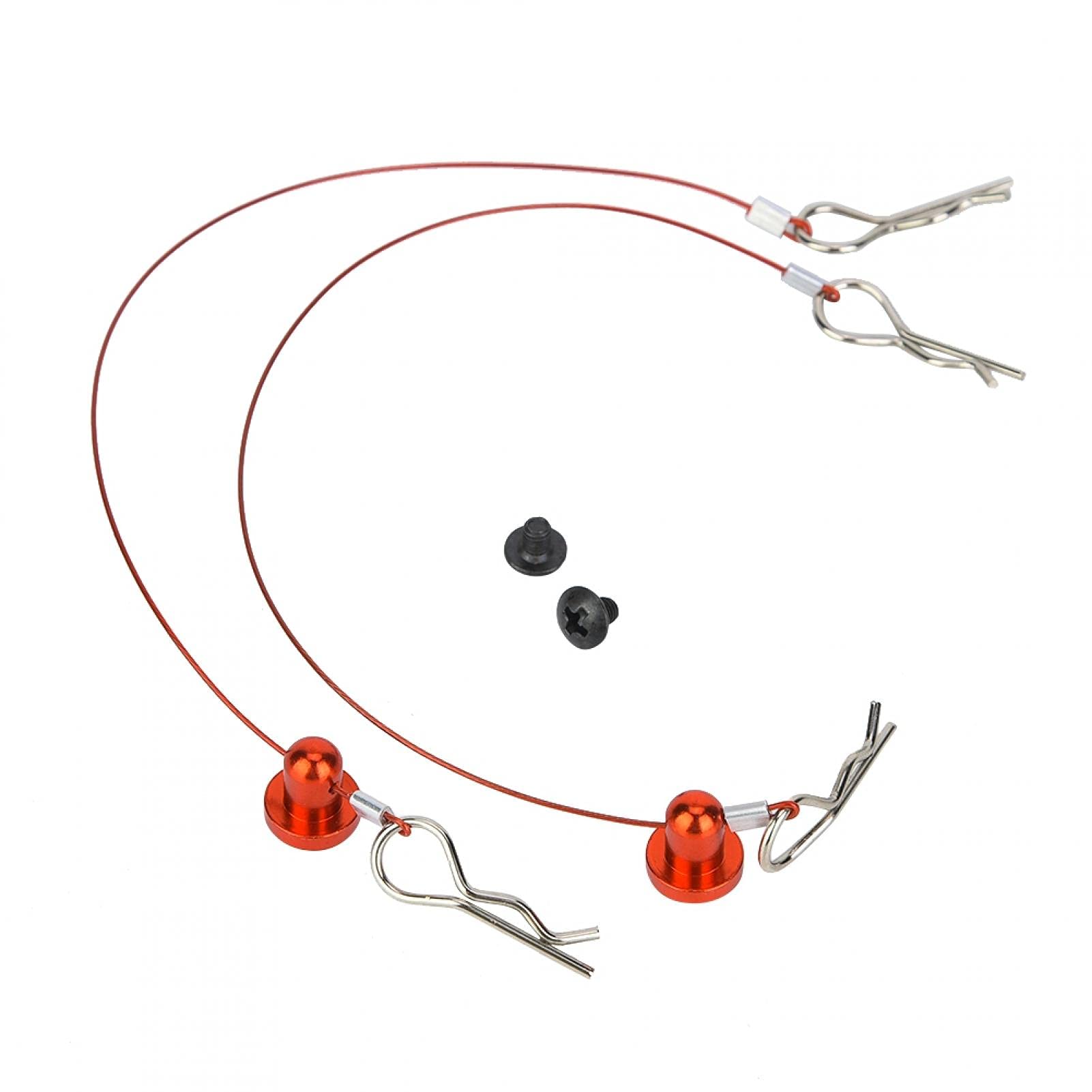 RC Car Anti Lost Body Shell Wire Clip Pin with Screw Retainer,RC Car Body Shell Clips, Suitable for Traxxas 1/10 RC Car(red), RC Car Body Shell Clips, RC Car Anti Lost Body Shecar Body Shell cli