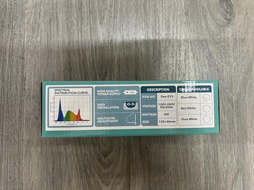 Miniatura 6 de Bps Lámpara De Acuario Led Iluminación Luces Para Plantas Luz Blanco Y Azul 2 Modelos Para Elegir 4w 8w 4w: 150 X 40 Mm Bps-6871