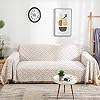 AIVIA Loveseat Cover Sheet Blanket Cotton Woven Reversible Anti Slip Cushion Covers for 2 Seater Couches with Armrest Living Room Love Seat Furniture Decor Slipcovers Protector for Dogs Cats