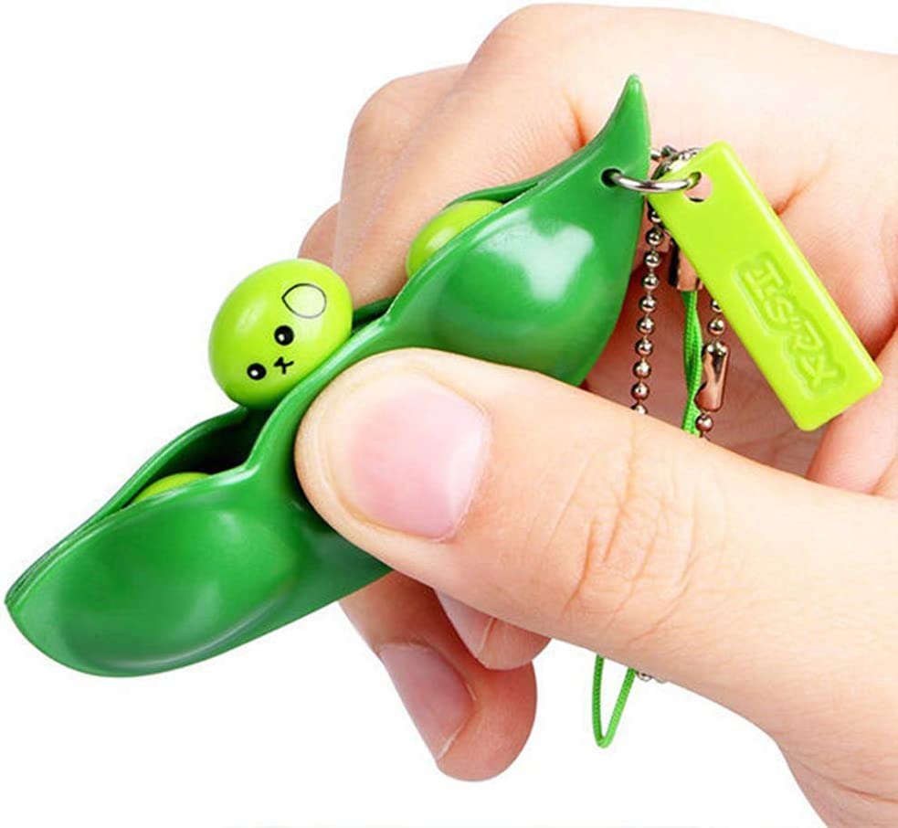 Amazon | スクイーズ豆 キーチェーン 枝豆 キーホルダー キーリング