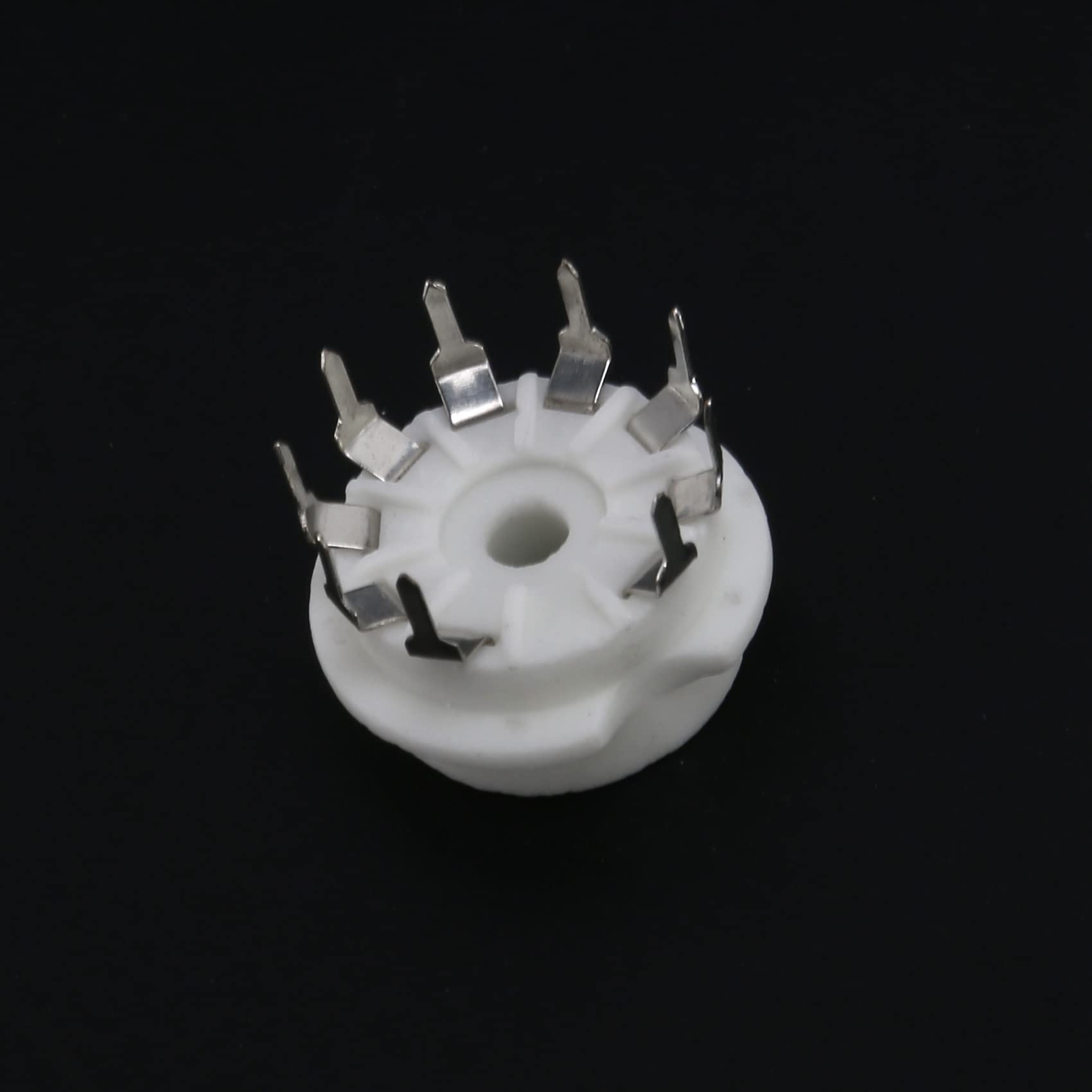 Pandgk 10 STKS PCB 9Pin Keraische B9A Vacuü Buis Socket Audio HiFi DIY Versterkers voor 12AX7 12AU7 12AT7 ECC81 ECC82 ECC83 Verzilverd