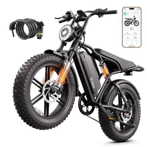 Image of TS TST GRP LLC Electric Bike for Adults, 1500W Peak Motor Ebike, 20 inch x 4.0 inch Fat Tire E Bike, 48V 15Ah Removable Battery, Dual Suspension, Disc Brakes, LCD & APP Control, for Commuting Off-Road