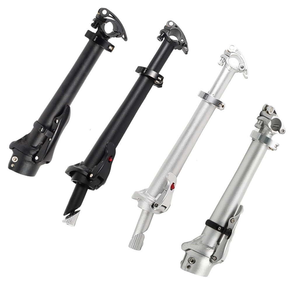 Regolabile Pieghevole per Manubrio Della Bicicletta Riser 28.6mm Bici Elettriche, Lega di Alluminio Attacco Anteriore con Regolazione Altezza, 270mm, Nero