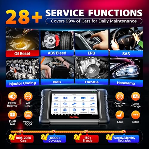 Autel Scanner MaxiCheck MX808S, 2026 US Ver of MaxiCOM MK808S MK808Z, Full Bidirectional Diagnostic Scan Tool as MK900 MX900 MK900BT MK808BT PRO, 3K+ Active Test, 28+ Service, OE All System, OS11, FCA - Image 5
