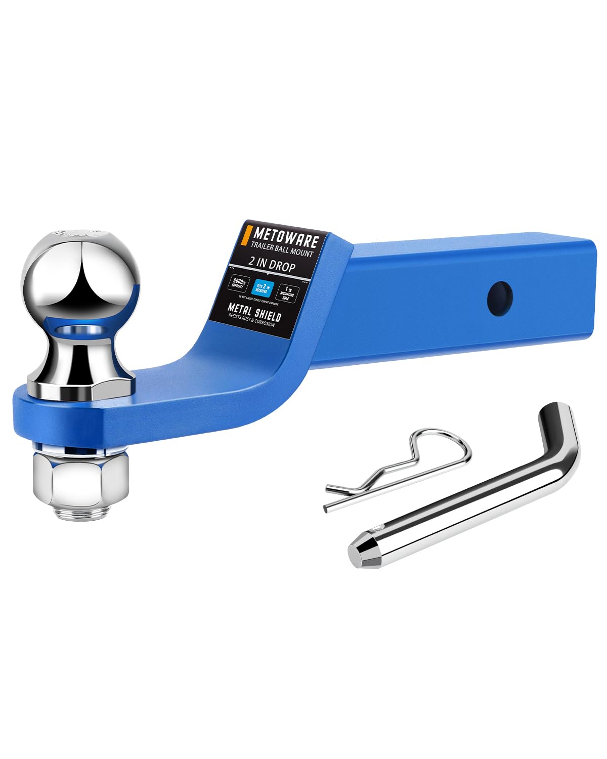 METOWARE Trailer Hitch Ball Mount