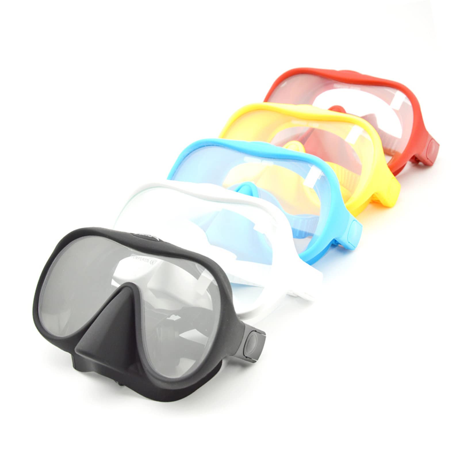 Gafas de buceo de silicona para adultos, equipo de natación, gafas subacuáticas, herramientas de natación, gafas de vidrio templado para adultos
