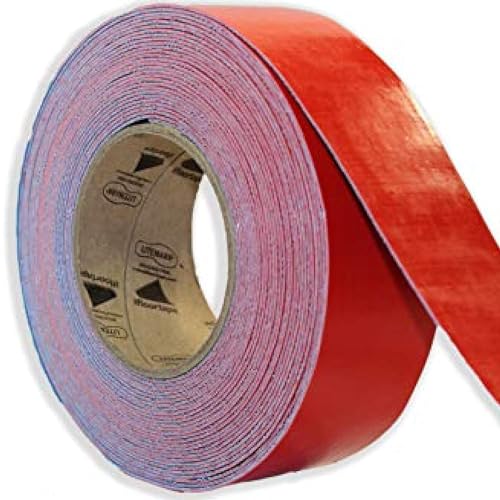 Duramark EC700 Floor Marking Tape for Concrete and Pavement | Industrial Marking Tape for Warehouses | Long-Lasting | High Durability (Red),3 Inch X 18 Feet