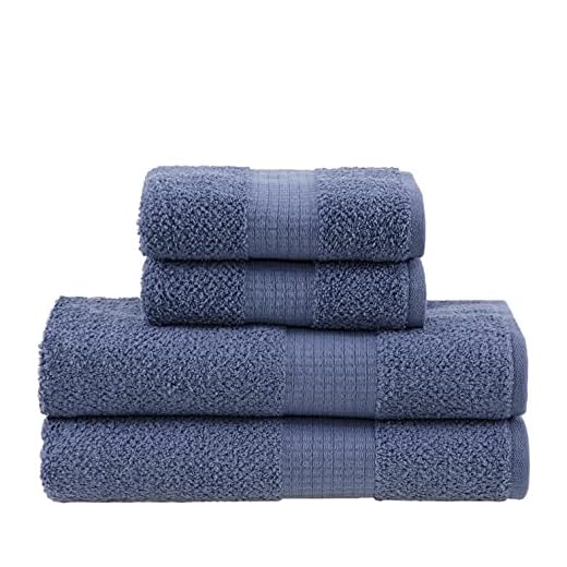 Buddemeyer Jogo de toalhas Melina Banho Azul 4 peças