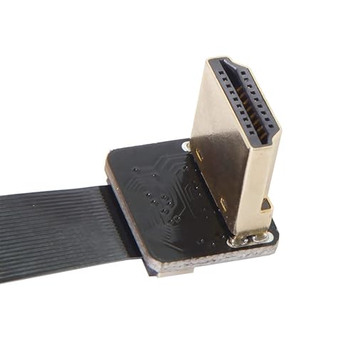 Vista 35 de chenyang CY 7.9 in FPV HDMI macho a 90 grados hacia abajo HDMI macho HDTV FPC cable plano para fotografía aérea multicoptero