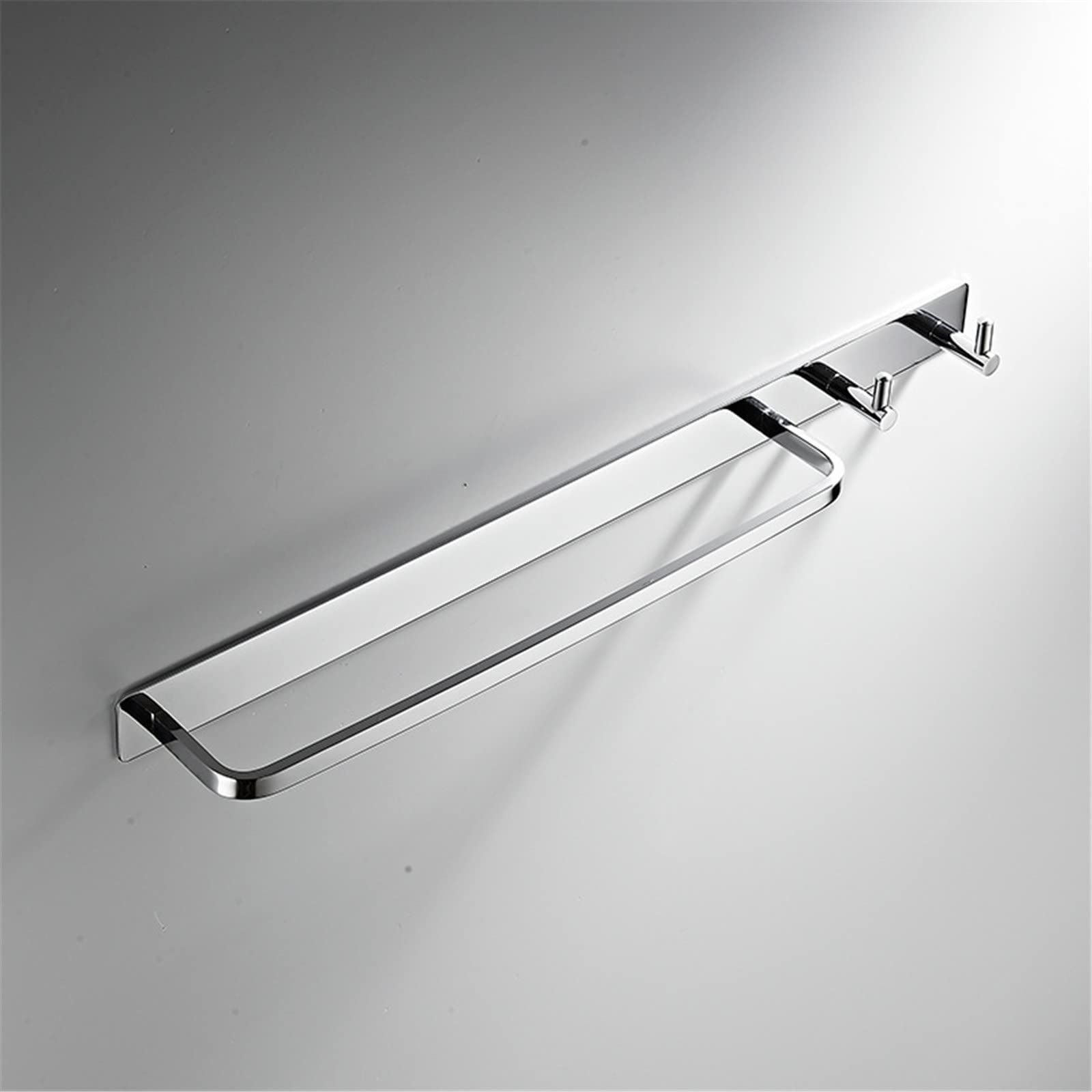 Dumralbqe Silver Bathroom Hooks Bathroomnordic Punch-Free Towel Rack Hook For Home Use(Silver)