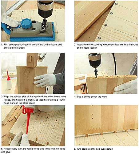 16 Pcs Dowel Pin Center Dowel Centre Point Set, Woodworking Alignment Tool Points Marker Drill Center Stainless Steel for Woodwork Drill Tools, 6/8/10/12mm 5 16 Pcs Dowel Pin Center Dowel Centre Point Set, Woodworking Alignment Tool Points Marker Drill Center Stainless Steel for Woodwork Drill Tools, 6/8/10/12mm - Image 5