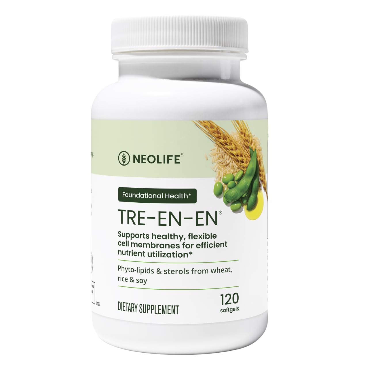 NeoLife TRE-en-en - Grain Concentrates - Energy & Endurance Supplements, Lipids, Sterols Supplements, Soybean & Wheat Germ Oil - 120 Softgel