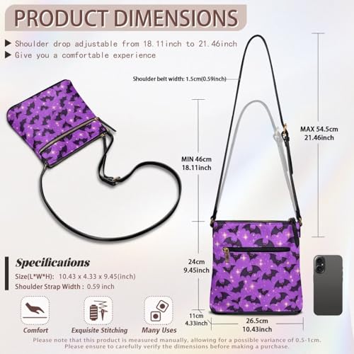 Image of Leather Purses for Women, Leather Hobo Bags for Women Travel Sling Purse Triple Zippered Pockets Shoulder Bag