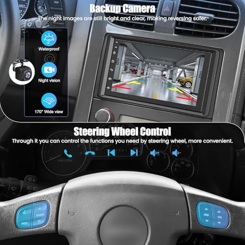 Image of 4G+64G Car Radio for 2003-2006 Chevrolet Chevy Silverado Impala Tahoe /GMC Sierra Yukon, 8-core 7 inch IPS Touch Screen Car Stereo Build-in GPS, CarPlay /Android Auto, Backup Camera /DSP /SWC, Android 15