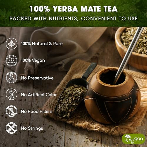 Image of FreshDrinkUS, 120 Tea Bags Yerba Mate, Hi-Caffeine, Super-Green Yerba Mate| No Dust| Fresh - Never Aged (Ilex Paraguariensis), Cultivated from Argentina - Rich in Antioxidants and Plant Nutrients.