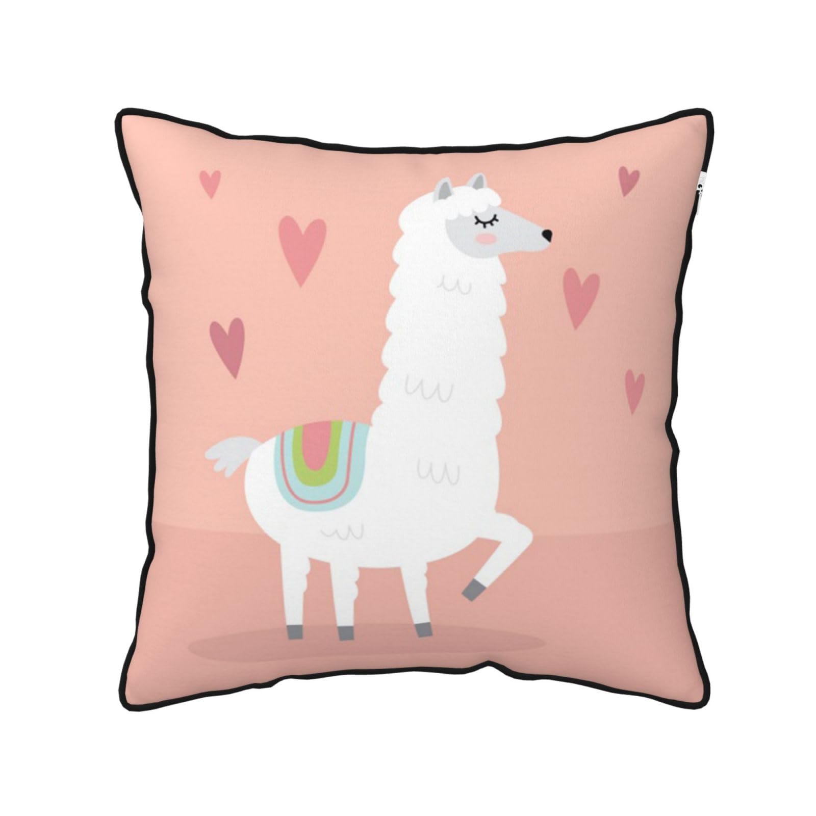 FZGGWYHL Alpacas printed Velvet Throw Pillow Cover Pillowcase