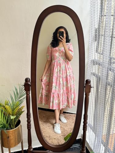 Image of Women's Rayon Printed Anarkali Kurta for Women and Girls, Regular Wear