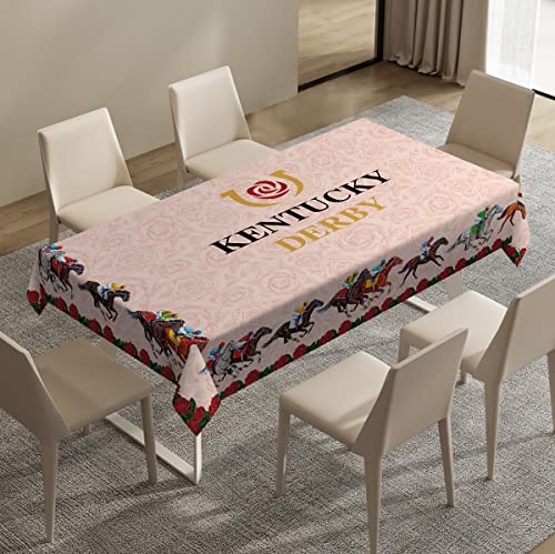 Heyfary Kentucky Tablecloth Horse Racing Birthday Party Decorations Home Kitchen Dining Room Decor (60''×84'') by Heyfary - Used condition - Image 3