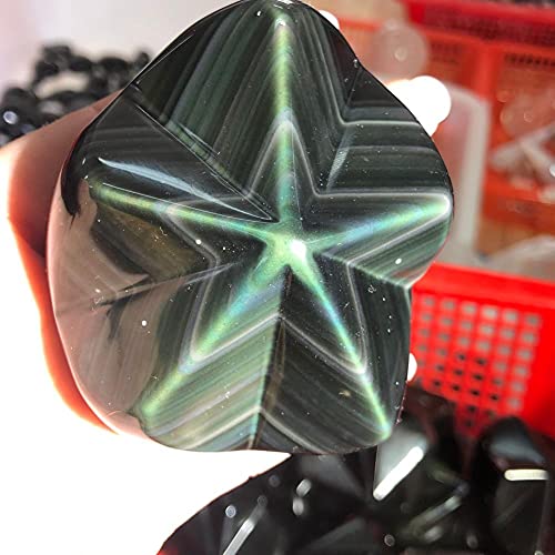 YANGB Pierre apaisante Vente directe d'usine Articles d'ameublement en Obsidienne Arc-en-Ciel en Cristal Naturel/Forme Libre