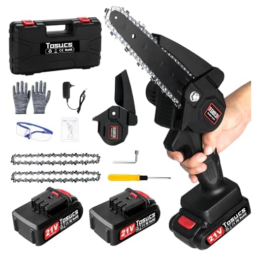 Mini Motosega a Batteria,6 Pollici Sega a Batteria per Potatura,Tagliarami con caricatore e 2 batterie,per Potatura Taglio di Alberi