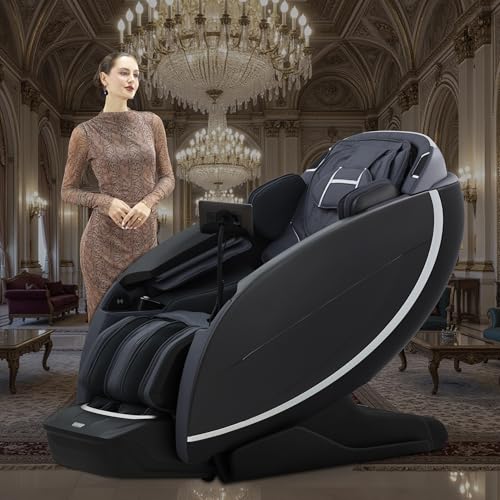 Image of Lixo LI7788 Massage Chair for Family | Sonic-Wave 4D Mechanism | AI Double-Sensing Body Scan | 24 Auto Programs | 7-Inch Smart Touchscreen | Intelligent Voice Control | Bluetooth Audio Sync - Black