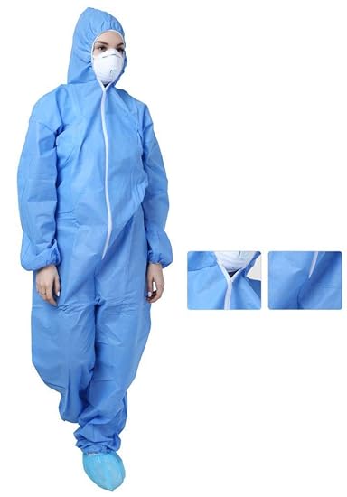 MEDIBLUE Personal Protective Equipment Kit - PPE Kit/Disposable Full Dress (Blue) Product