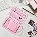 Canboc Case for Canon PowerShot SX740/SX730, Hard Carrying Case + Soft Silicone Protective Cover with Removable Lens Cover, Pink
