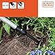 BLACK+DECKER Gartenrechen 5-Zahn - Verstellbar von 66 bis 100 cm - Karbonstahl, Fiberglas und PVC - Orange/Schwarz