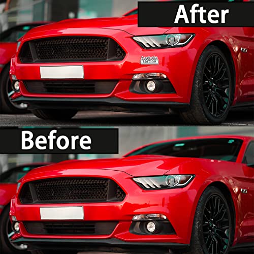 Zipelo Asshole Edition Emblem Car Decal, 3D Metal Letter Badge For Auto Front Hood, Trunk, Fender, Strong Adhesive Car Logo Replacement Sticker, Universal Vehicle Exterior Decorations (Silver/Black) #TOP5