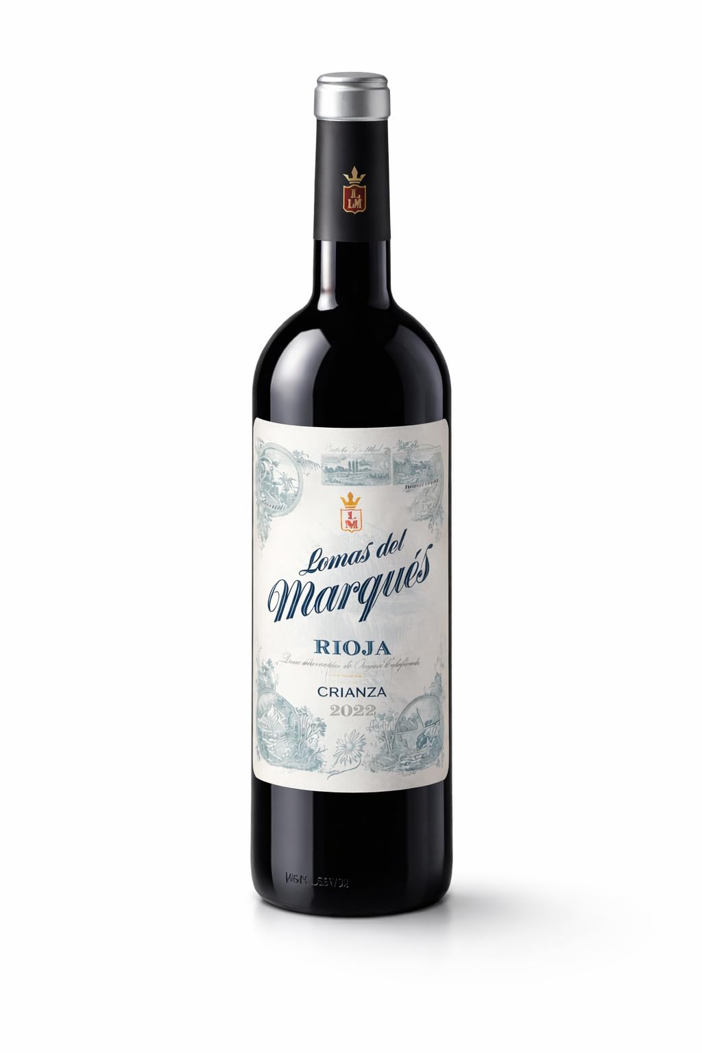 Mysecretwine Pack 6 Botellas Vino Rioja – 3x Ramón Bilbao Crianza 2022 + 3x Lomas del Marqués Crianza – Selección Premium DO Rioja – 750ml