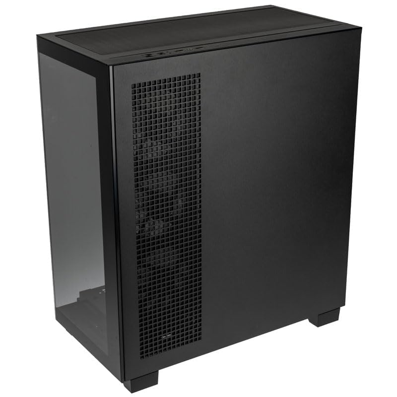 Kolink Unity Arena PC Case, Borderless Glass Side Panel, 420 mm GPU Freedom, Half PSU Case, Pre-Installed Kolink Umbra X Fans, SPCC Steel, Mid Tower, Black