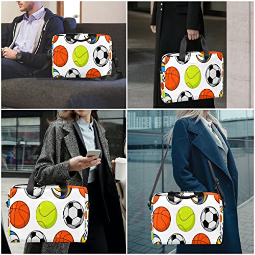 Bolsa para portátil de 13 a 16 pulgadas acolchada estilo fútbol estuche transporte 7