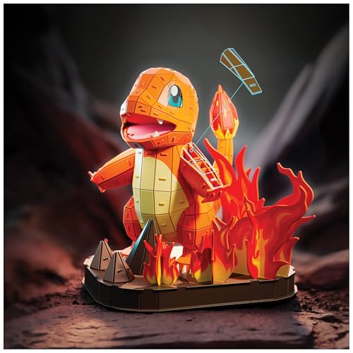 Puzzle 3D Pokémon Charmander PUZZ4D con 241 piezas coleccionables 6
