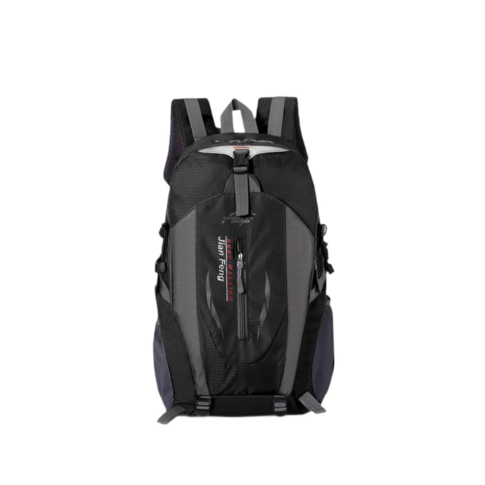 MERISHOPP Hiking Backpack Large 40L Mountaineering Backpack for Running Riding Touring Black| Fishing Rod Holder | Rod Rest Stand-image-49