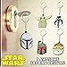 Disney Mandalorian Keyrings for Kids, Teens, Adults, Star Wars Mini Figures Set Keychain, Baby Yoda Collectibles Gifts
