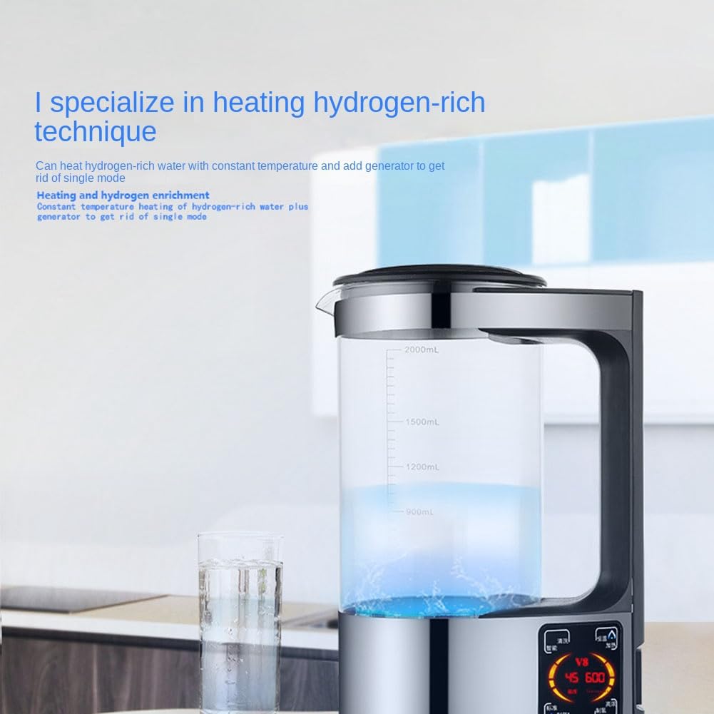 Hidrógeno Agua Generador, Botella de Agua Ionizador Alcalina, Filtro de Agua, Conector Europeo, Purificador de Agua, 2 Litros