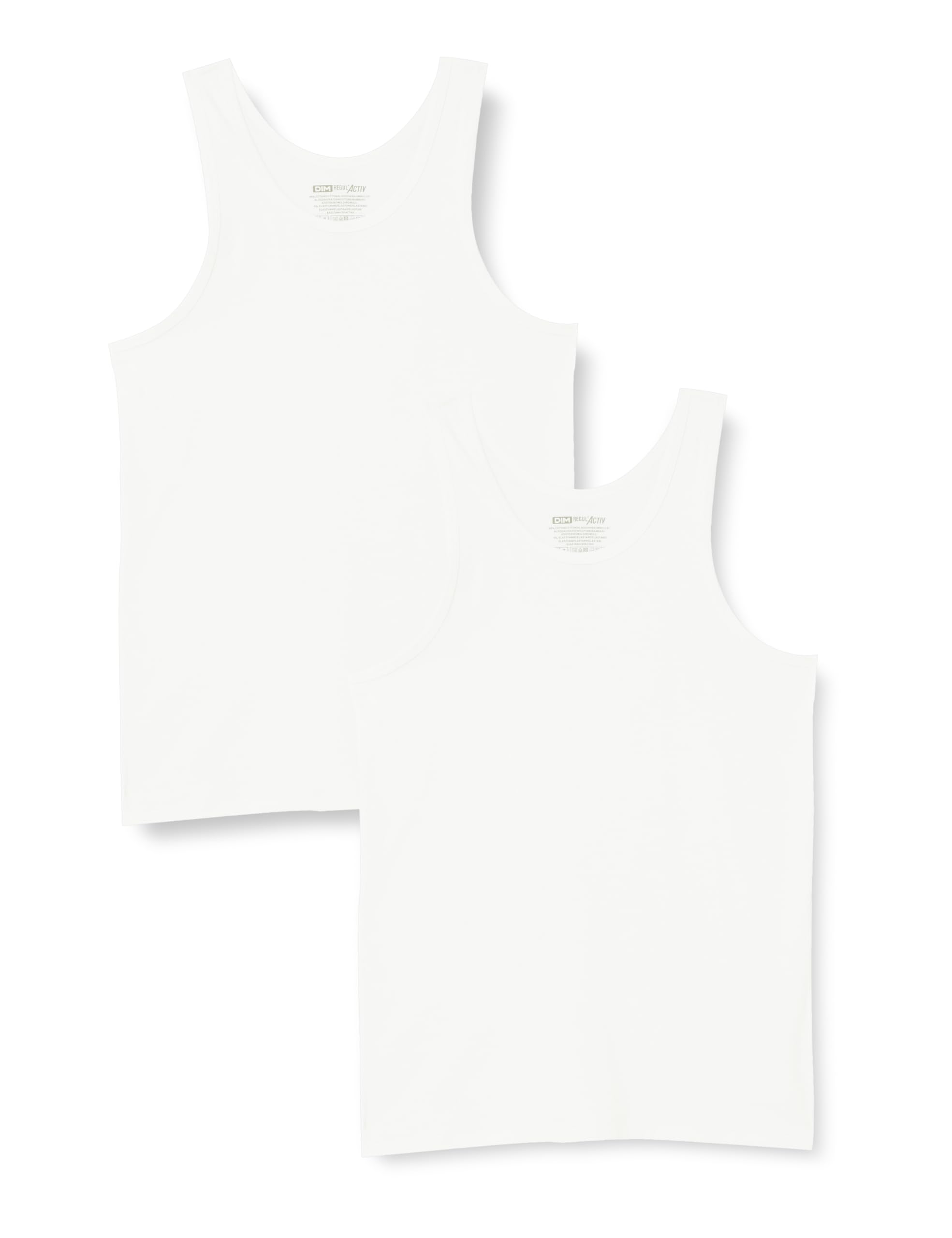 Dim Débardeur Homme Thermorégulateur en Coton Sport x2