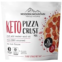 Keto Pizza Crust - Low Carb and Keto Friendly - Only 2g Net Carbs - Incredible Taste and Texture - Zero Sugar - Just Add Water and Oil - Keto Has Never Been So Easy - Keto Food - No Almond Flour - Non-GMO Sourced 7.6oz Mix 1-Pack