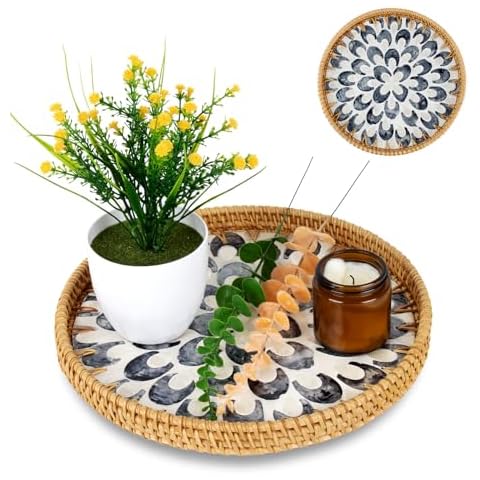 KintKita Rattan Tray with Inlay Cover