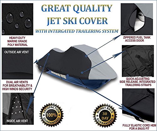 Jet Ski Cover Compatible for Sea Doo Sea-Doo RXP-X 300 2016 17 2018 2019 Personal Watercraft PWC Jetski Jet Ski Cover