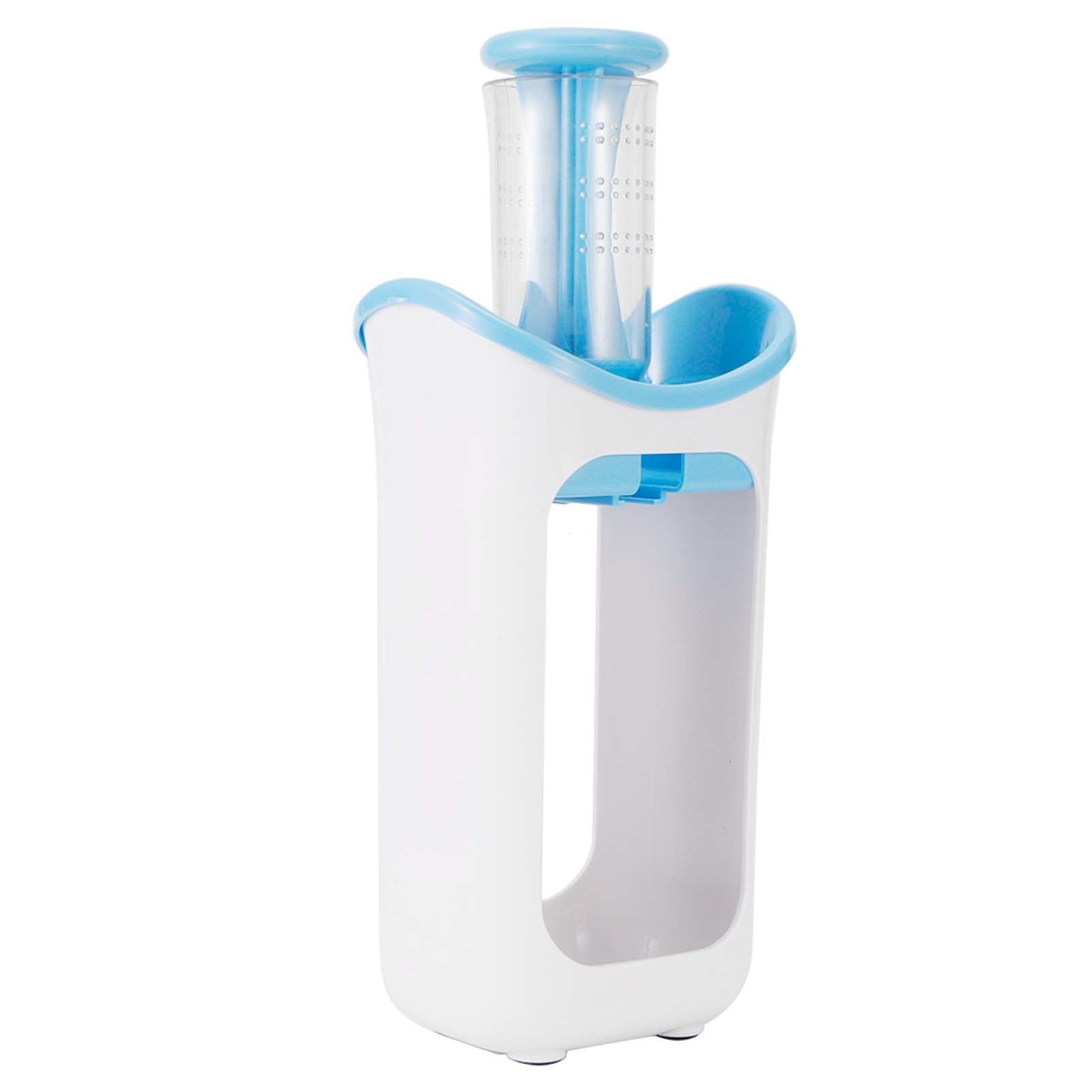 Station de Compression Saine et Sûre, Station de Compression de Nourriture pour Bébé Presse-Aliments Portable à Base Antidérapante avec 10 Pochettes Accessoire de Cuisine pour la Maison (Blanc)