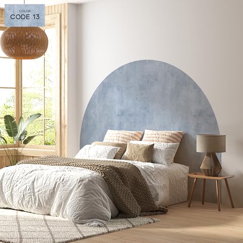 Boho Headboard Decal - Half Circle, Semicircle Wall Decor Sticker,