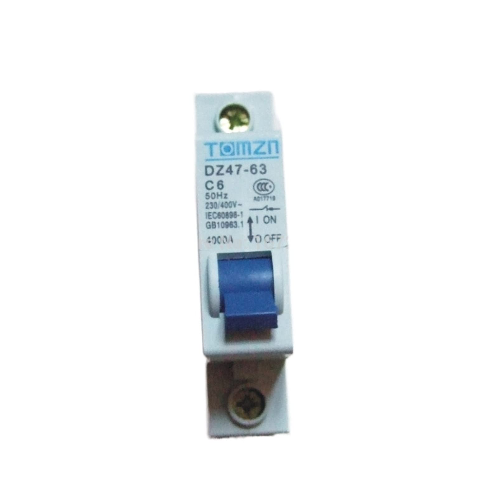 YFHGULBTK 1P 6A 230/400V~ 50HZ/60HZ Mini Circuit Breaker MCB C45 C Type