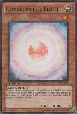 Amazon.com: Yu-Gi-Oh! - Consecrated Light (SDLS-EN022) - Structure Deck:  Lost Sanctuary - 1st Edition