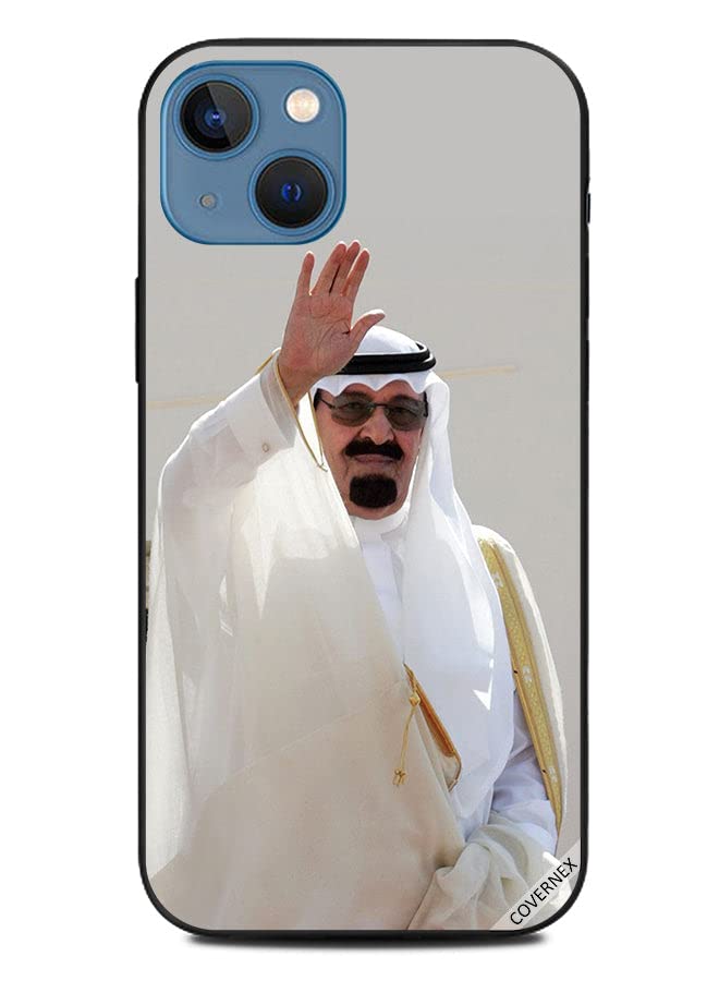 Protective Case Cover For Apple iPhone 13 King Abdullah Raising Hand