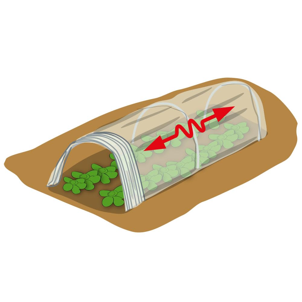 TERRE JARDIN - Tunnel de Forçage Accordéon Souple 4 m