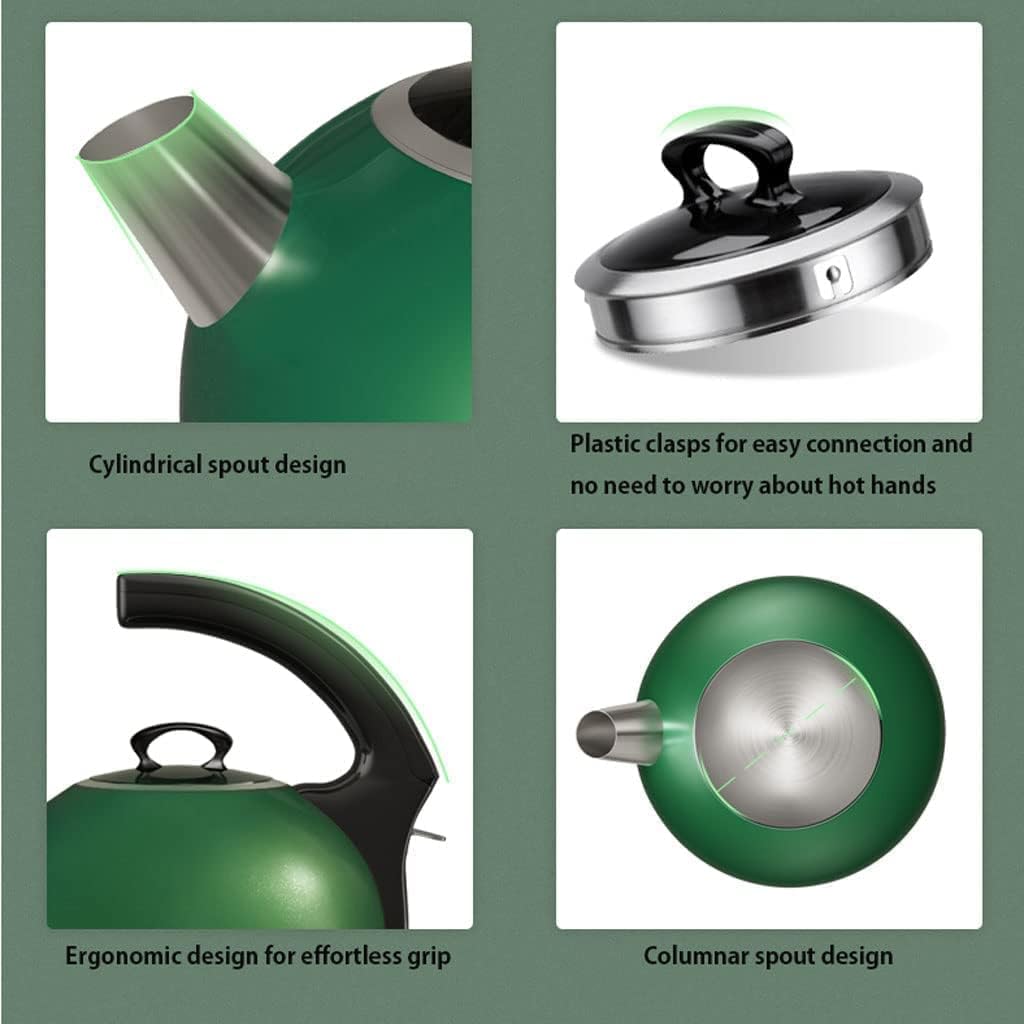 Electric Kettle 1.5L/50.7OZ Electric Kettle, Cylindrical Spout Design Tea Kettle, Easy to Clean and Store Water Kettle, Large Coffee Kettle Tea Kettle (Blue)