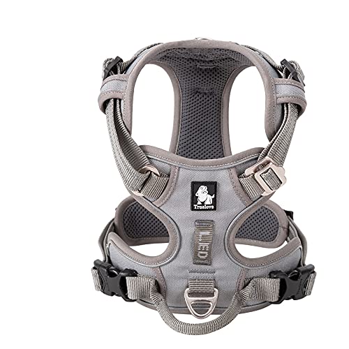 WINHYEPET Truelove No Pull Hundegeschirr, reflektierendes Hundegeschirr für Hunde, verstellbare weich gepolsterte Haustierweste mit einfachem Bediengriff TLH56512